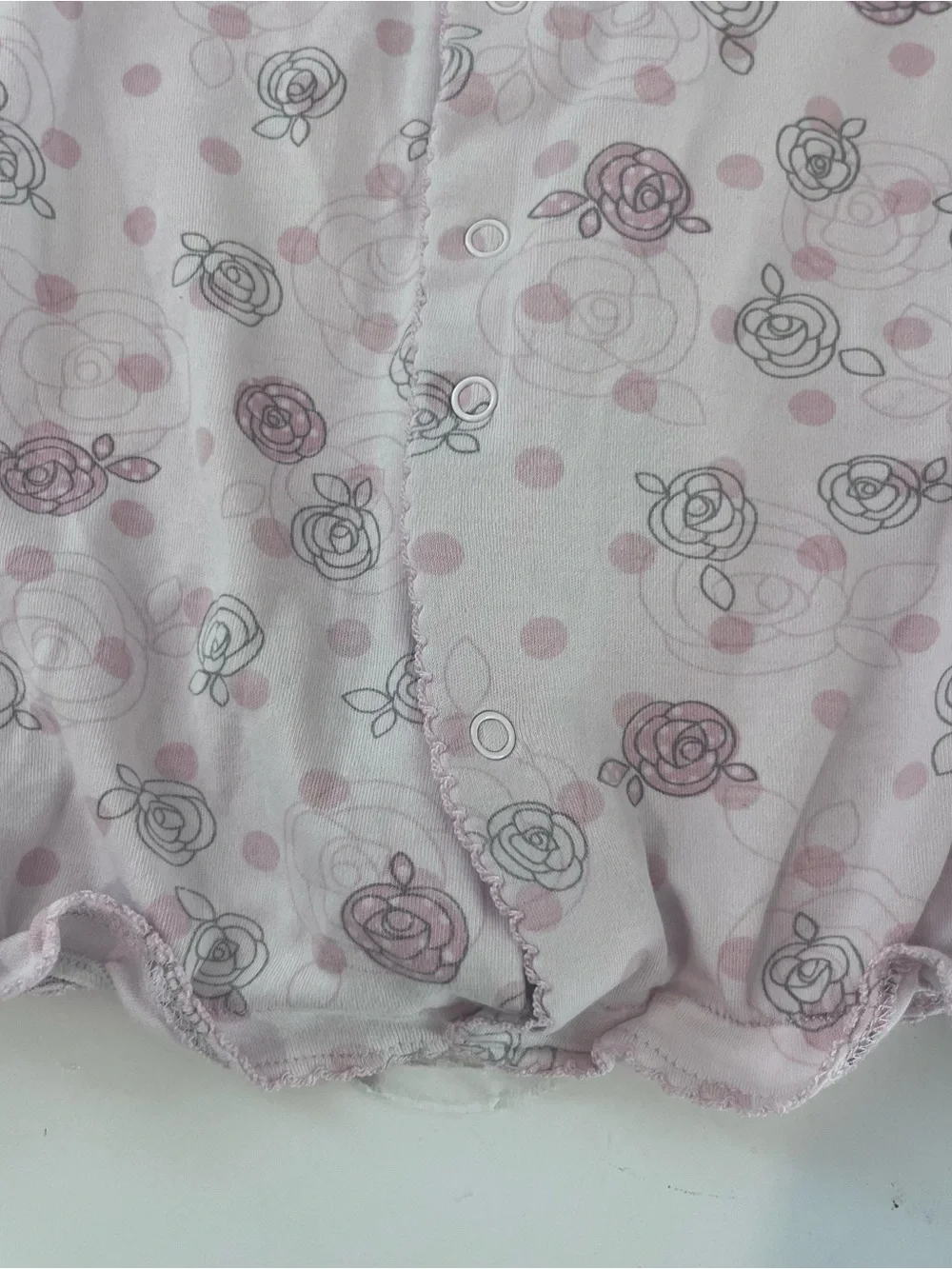 Kissy Kissy Light Pink Floral Sleep Sack with Long Sleeves newborn
